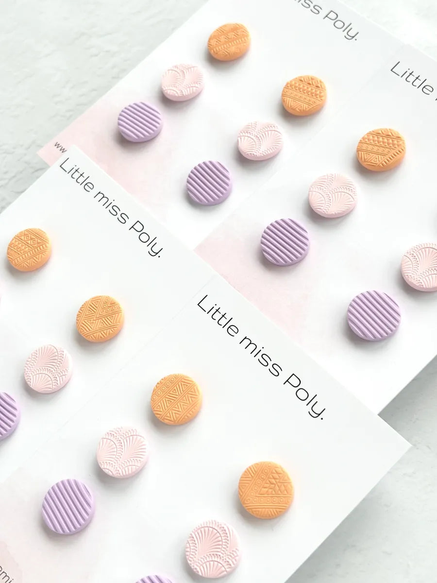 Trio Medium Stud Pack - Sorbet