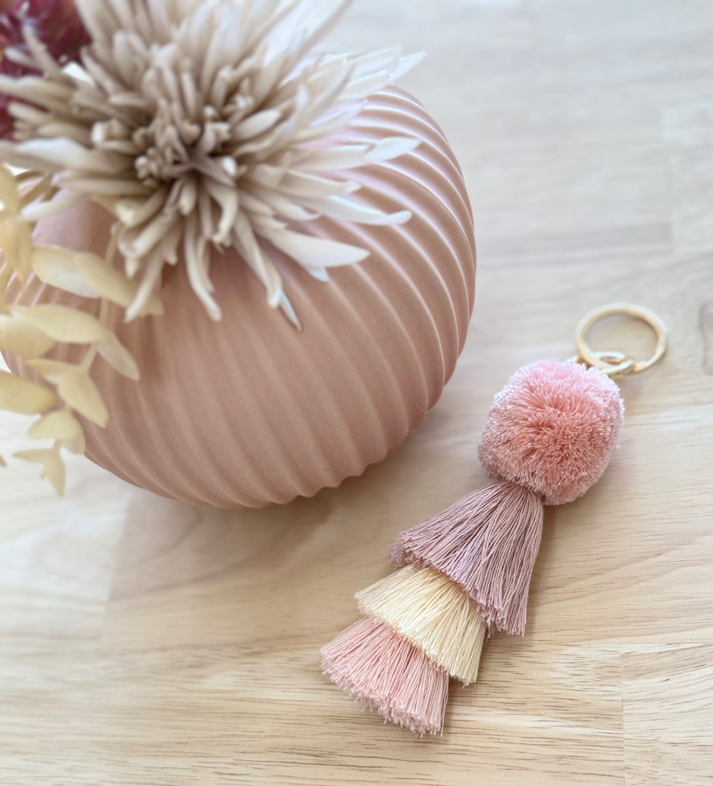 Pom Pom Keyring
