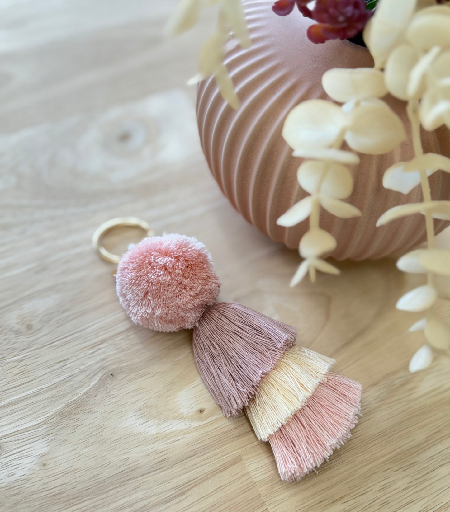 Pom Pom Keyring