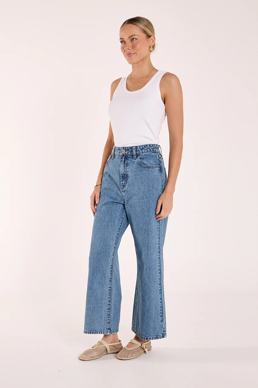 Stevie Cropped Jean Deep Blue - ETA 5/8