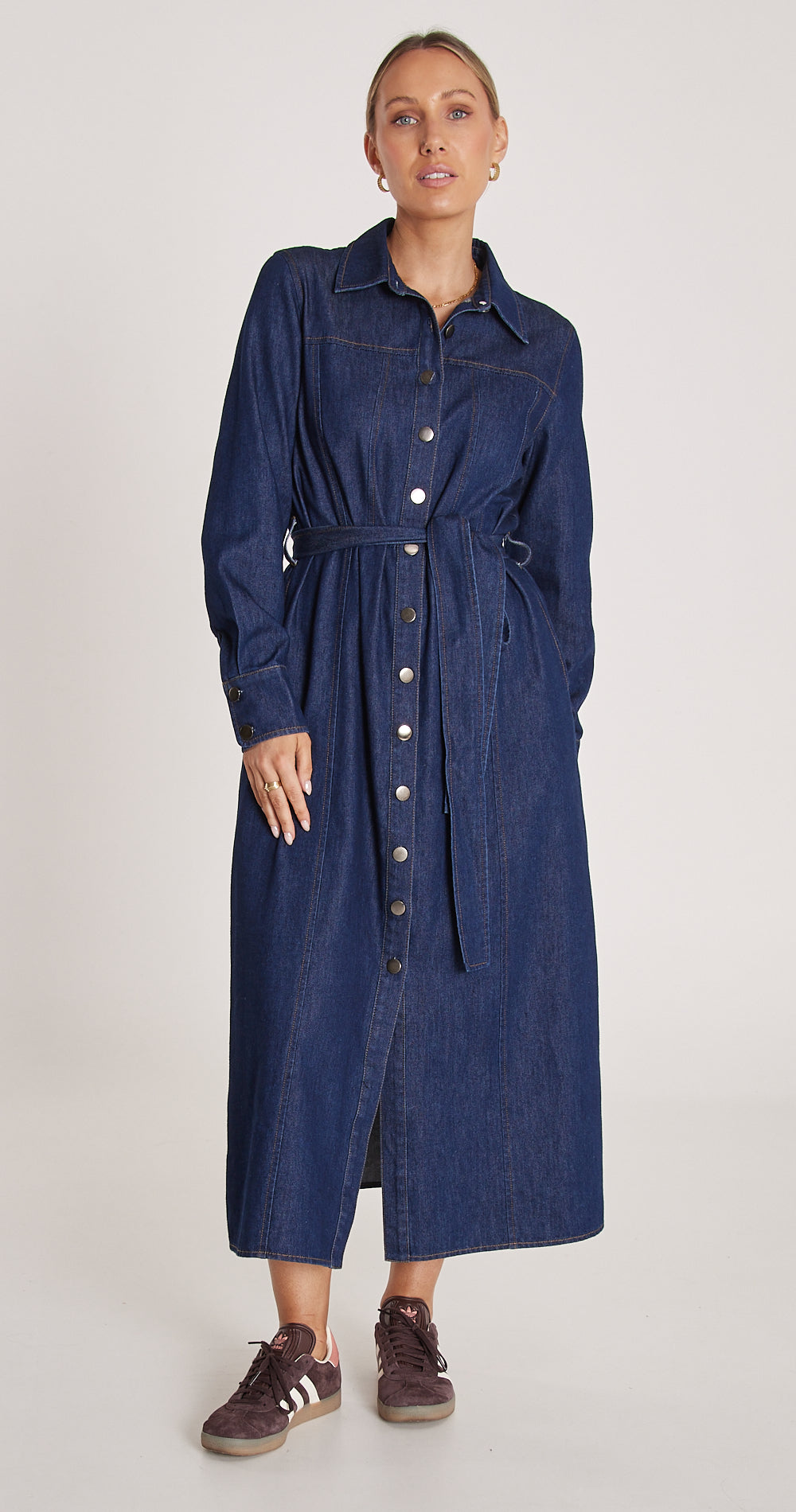 Arlo Denim Dress - Dark Blue