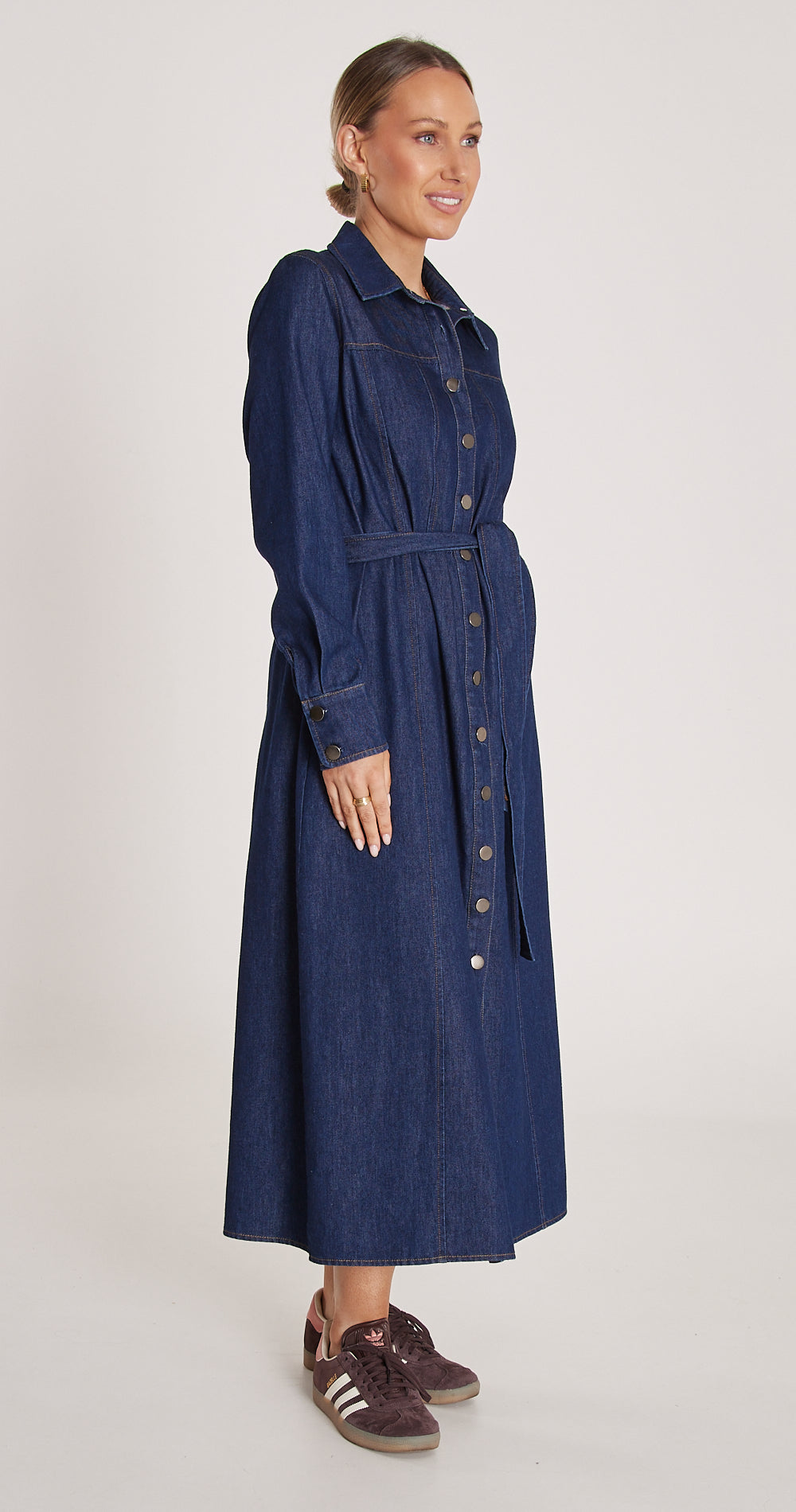 Arlo Denim Dress - Dark Blue