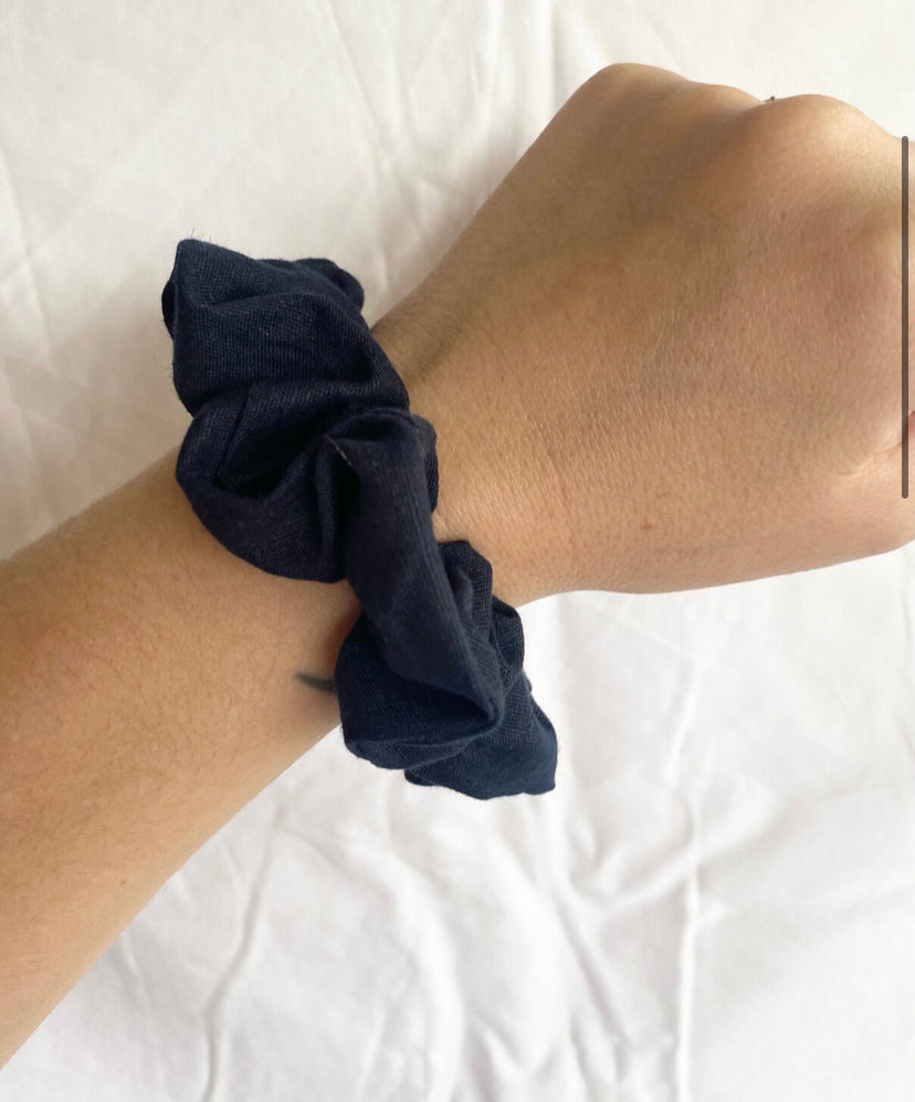 Navy Scrunchie