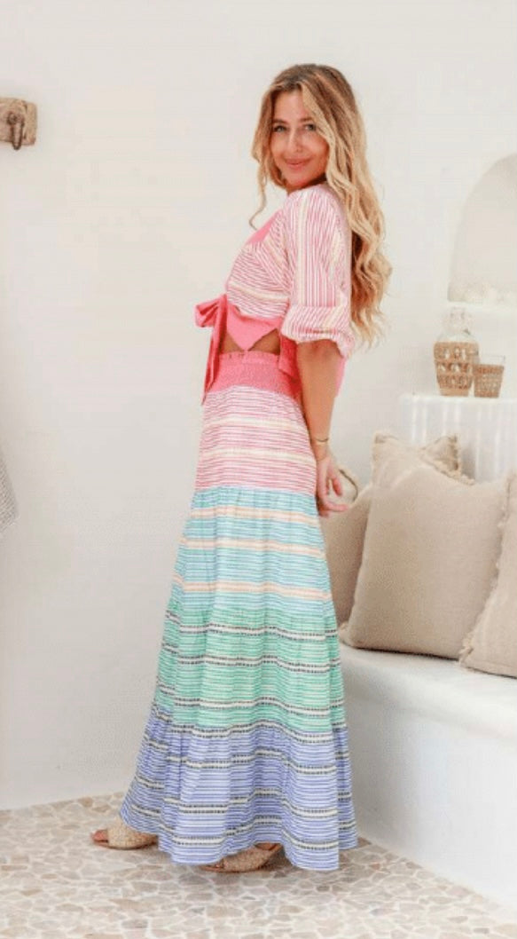 Sunset Stripes Skirt