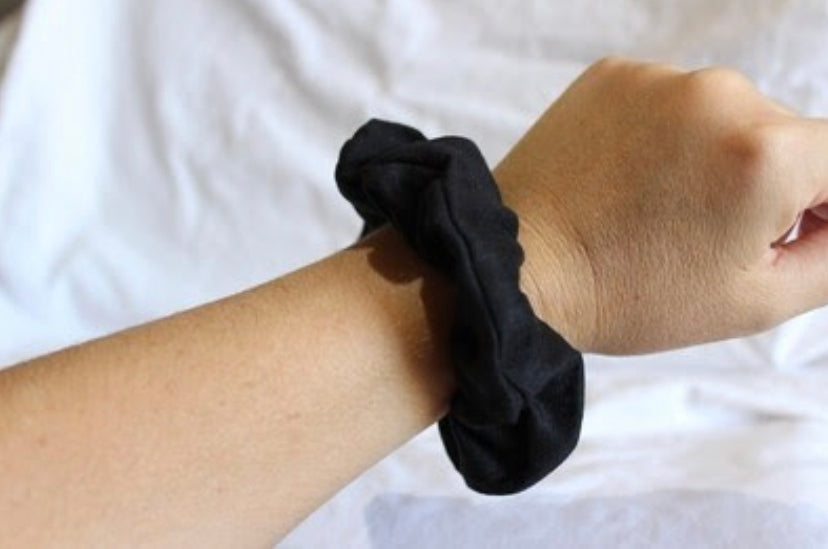 Jet Black Scrunchie