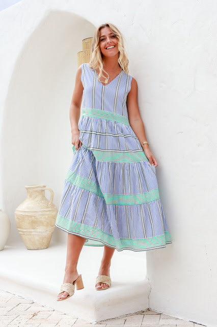 Sunset Stripes Dress