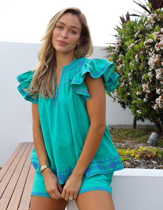 Capri Top - Green