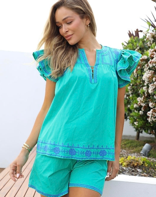 Capri Top - Green