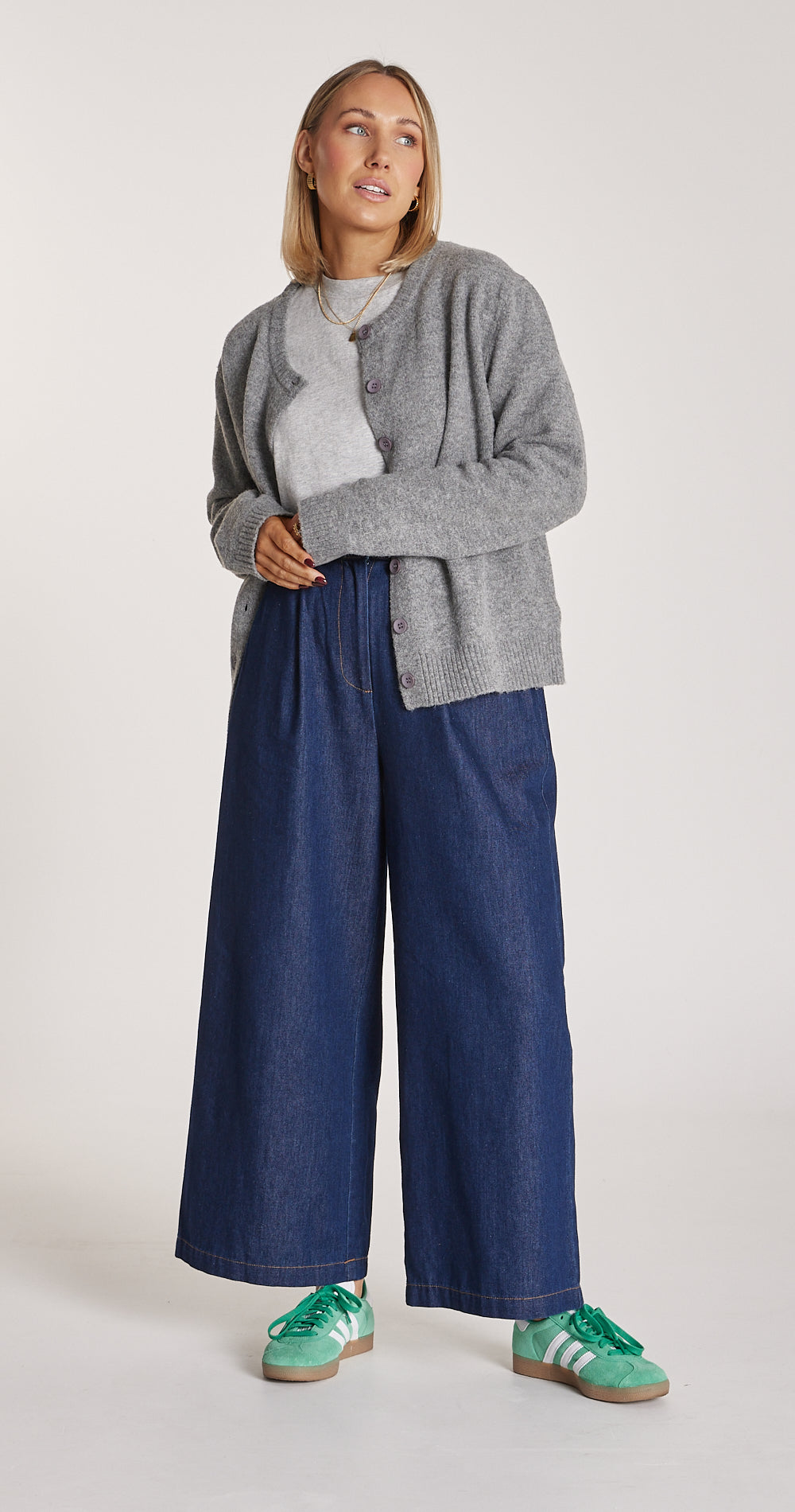 Arlo Cropped Pant - Dark Blue