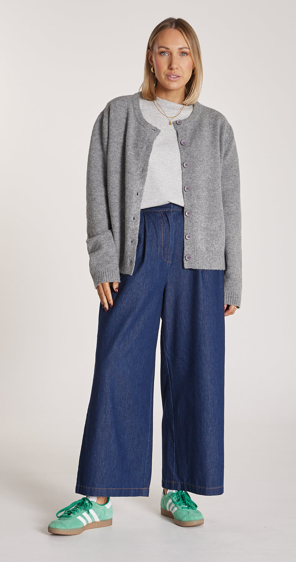 Arlo Cropped Pant - Dark Blue