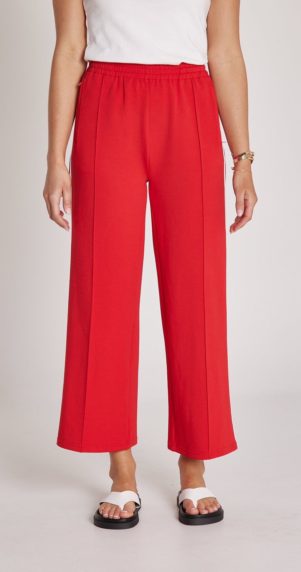 Noah Cropped Pant - Red Stripe