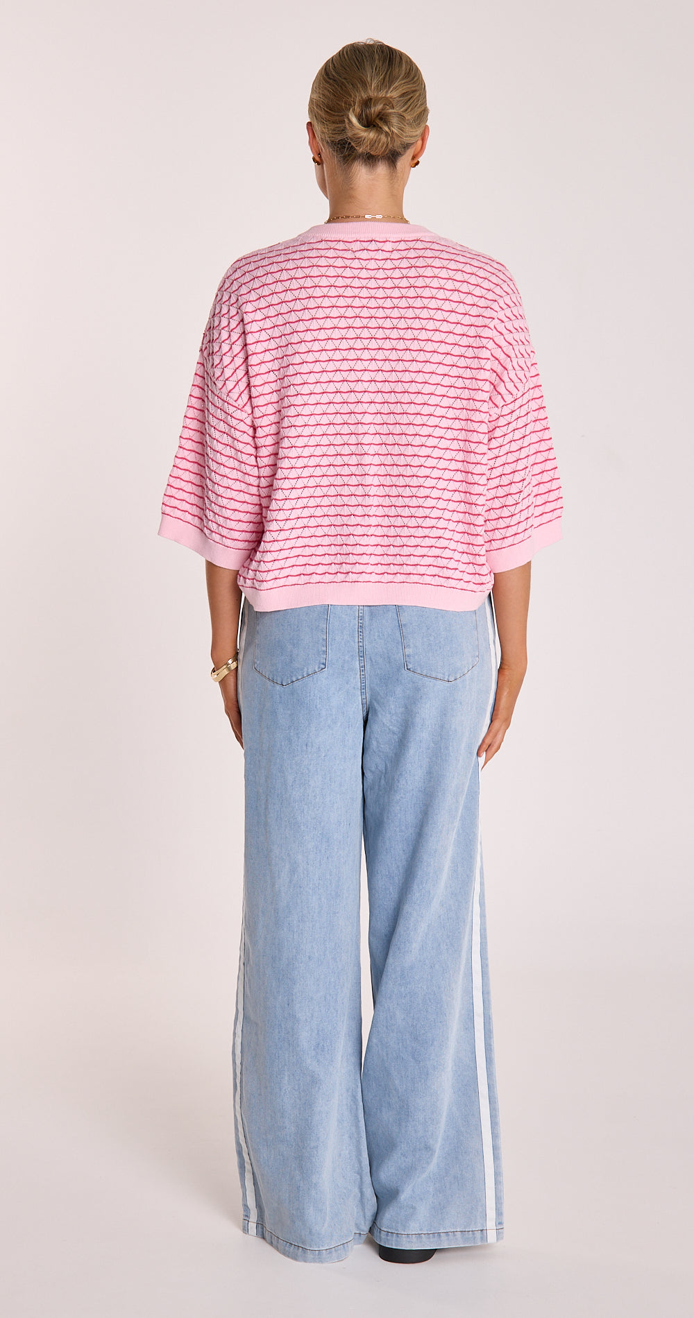 Aster Top - Pink Stripe