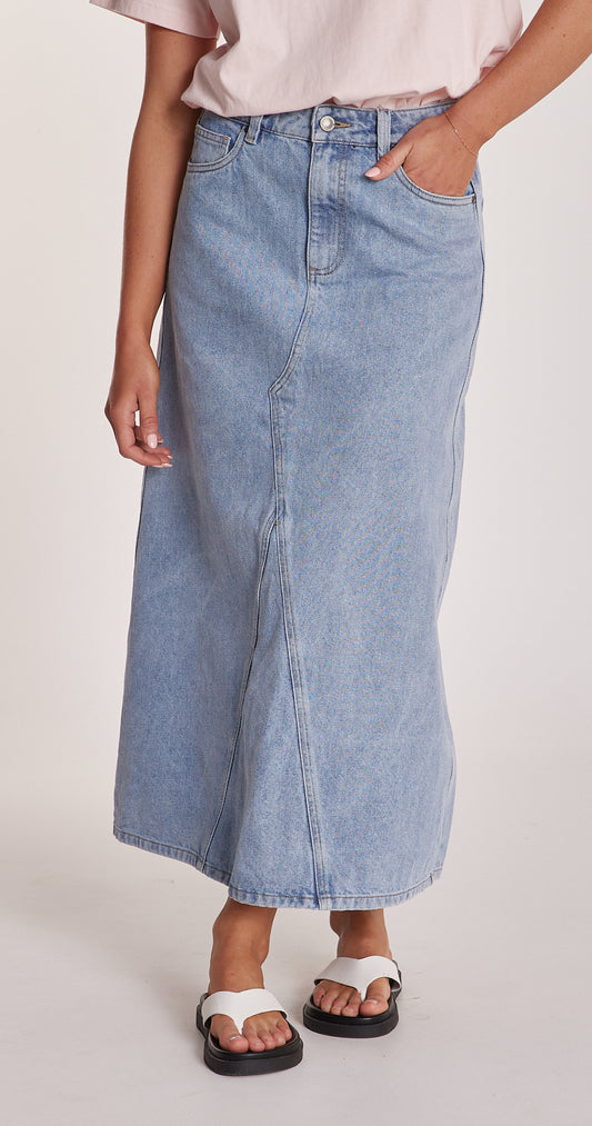 Remi Denim Skirt - Blue