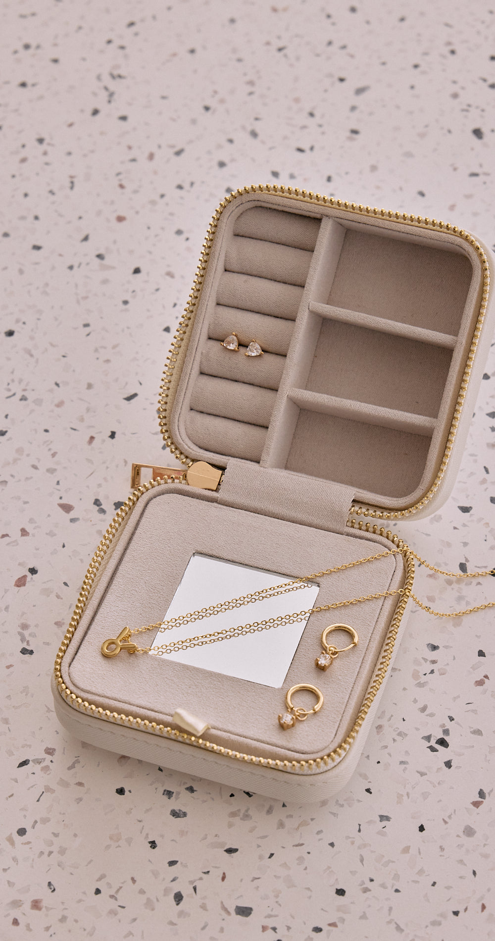 F&N Jewellery Case - Cream