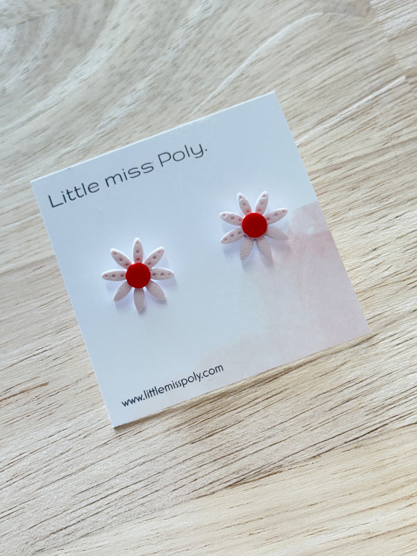 Botanical Studs - Pink & Red
