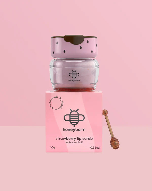 Honeybalm Lip Scrub - Strawberry