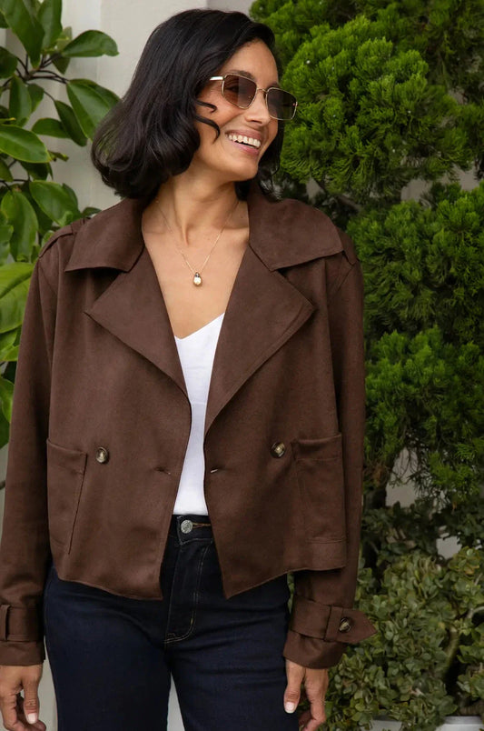 Piper Jacket in Chocolate - Pre Order