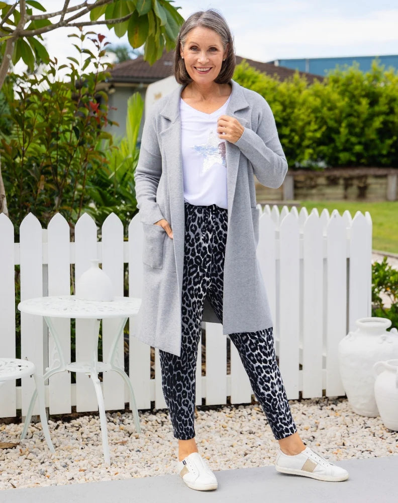 Chloe Knit Coatigan - Grey