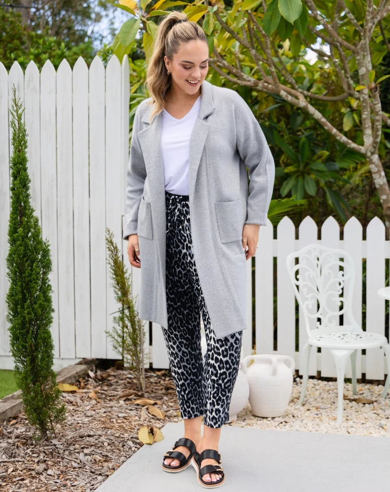 Chloe Knit Coatigan - Grey