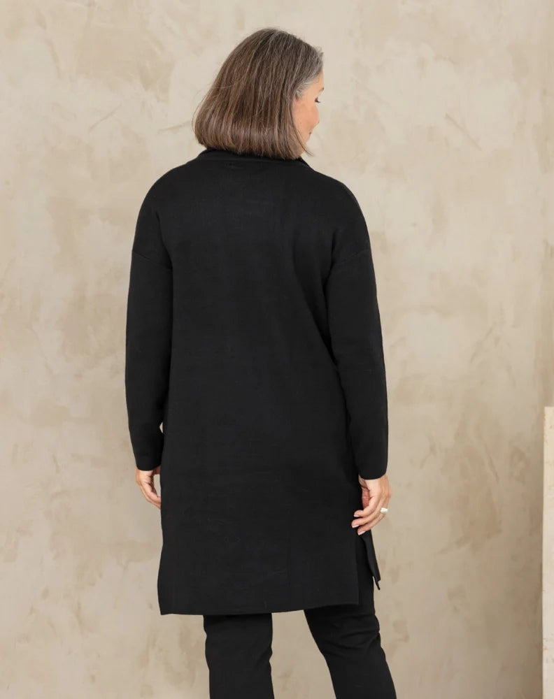 Chloe Knit Coatigan - Black