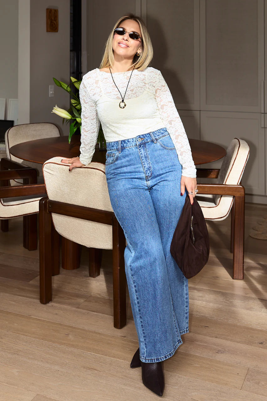 Stevie Cropped Jean Deep Blue - ETA 5/8