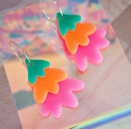 Festive Trio Drops - Green, Orange, Pink