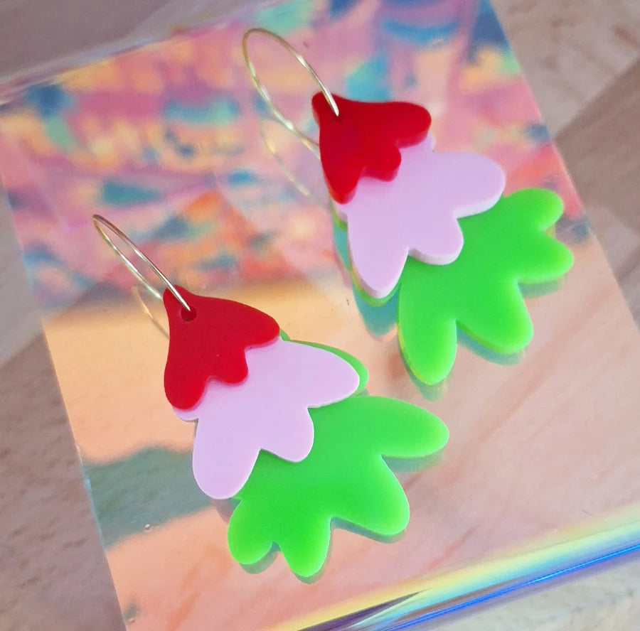 Festive Trio Drops - Red, Pink & Green