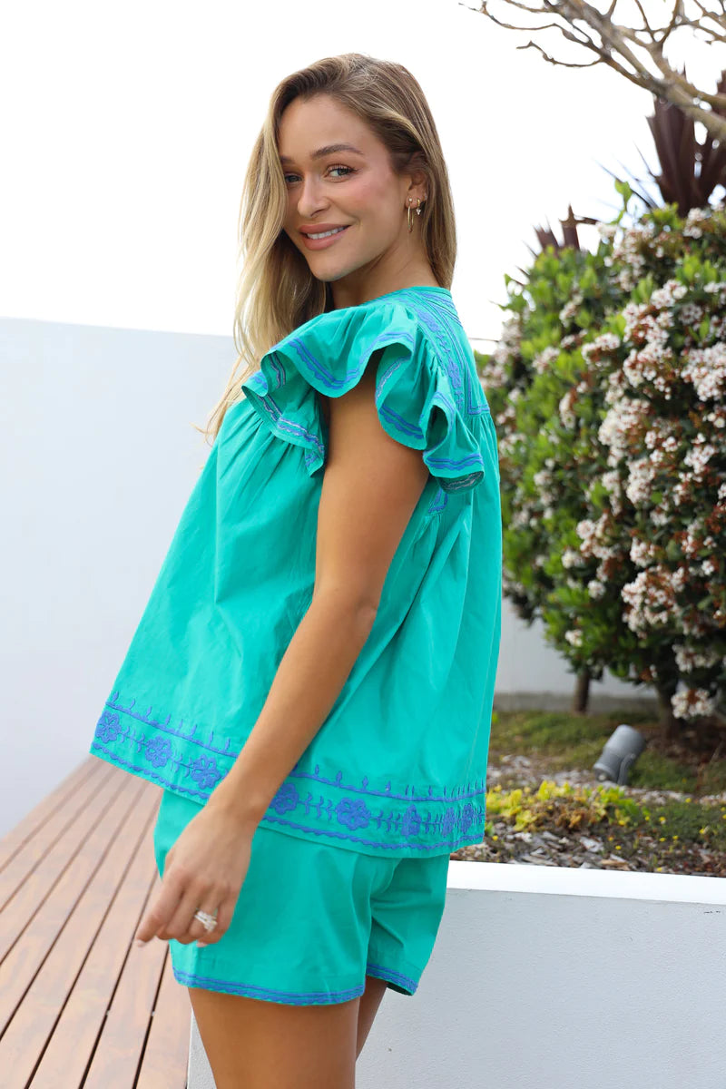 Capri Top - Green