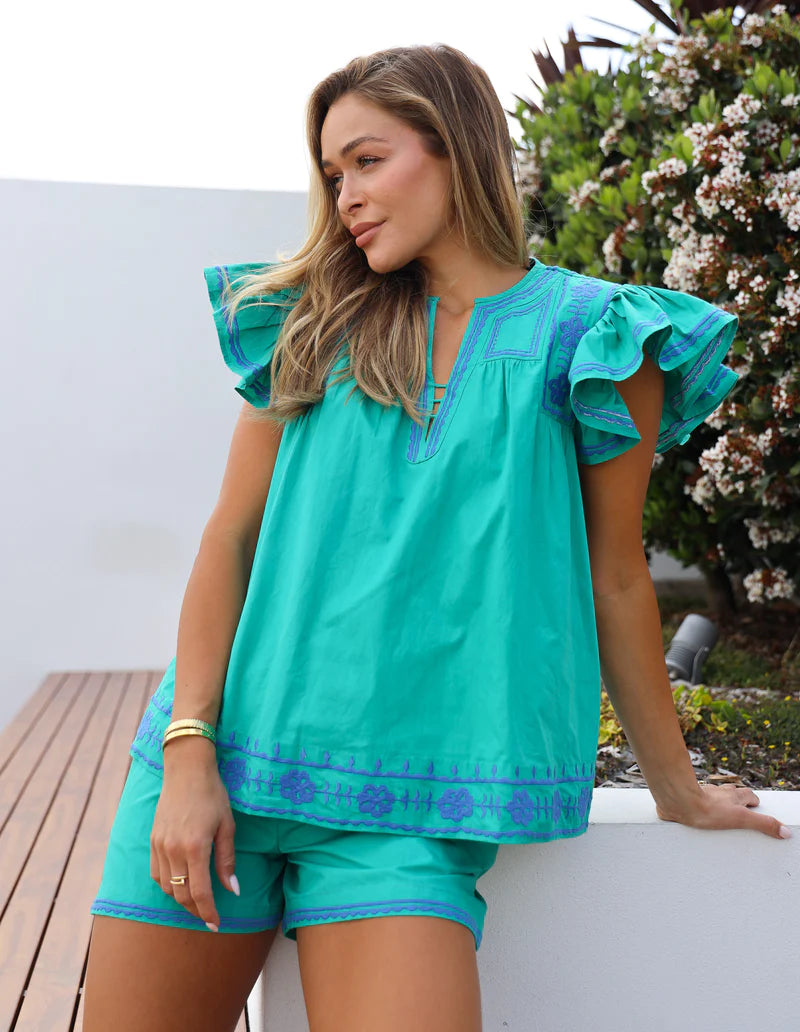 Capri Top - Green