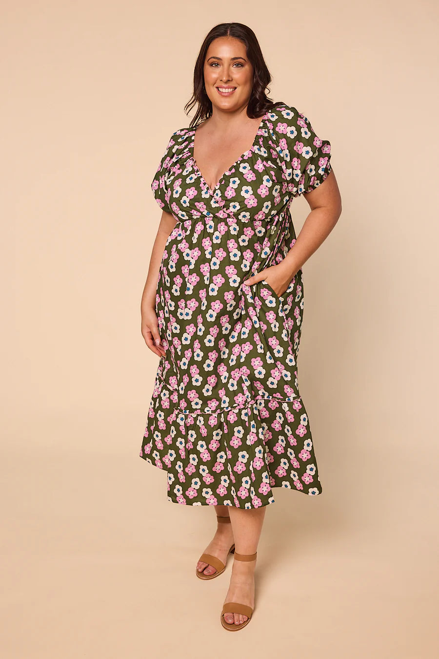 Alison Maxi Dress in Kabuki