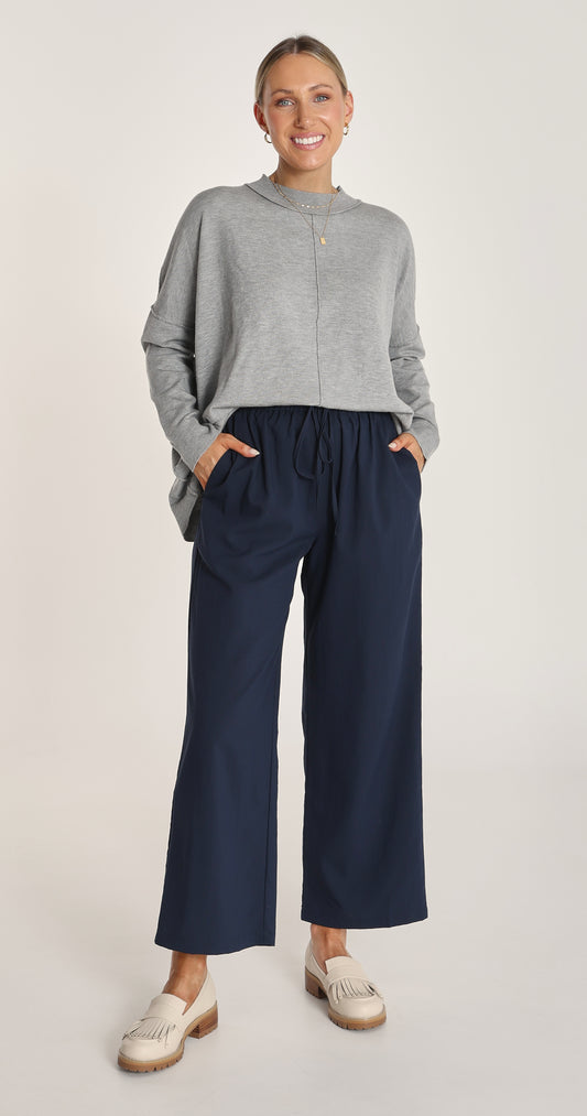 Dylan Straight Leg Pant - Navy