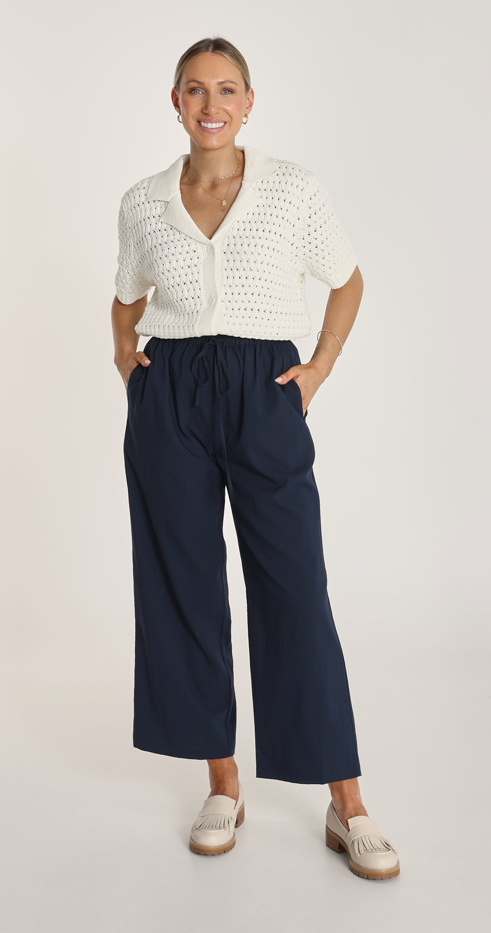 Dylan Straight Leg Pant - Navy