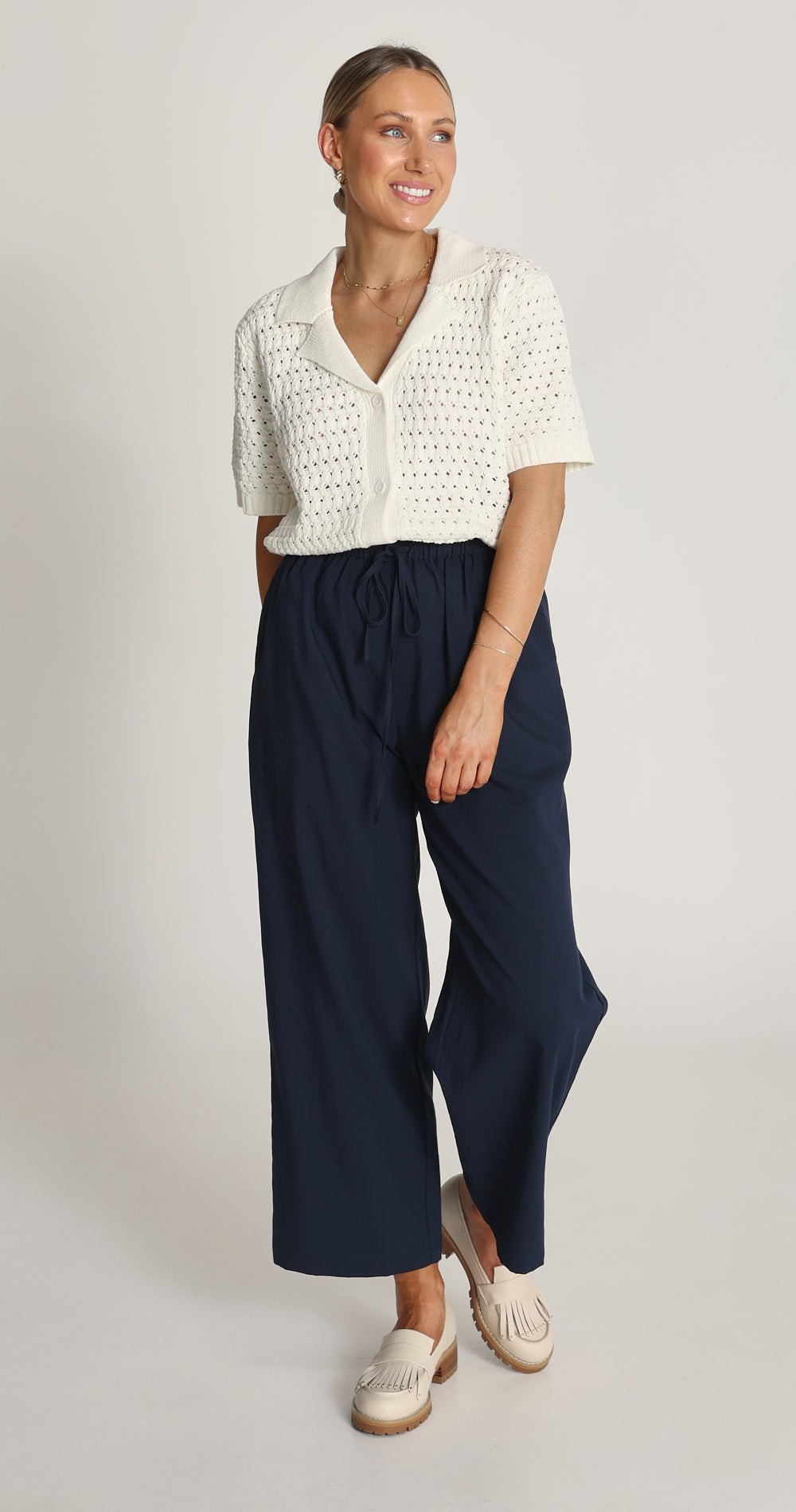 Dylan Straight Leg Pant - Navy