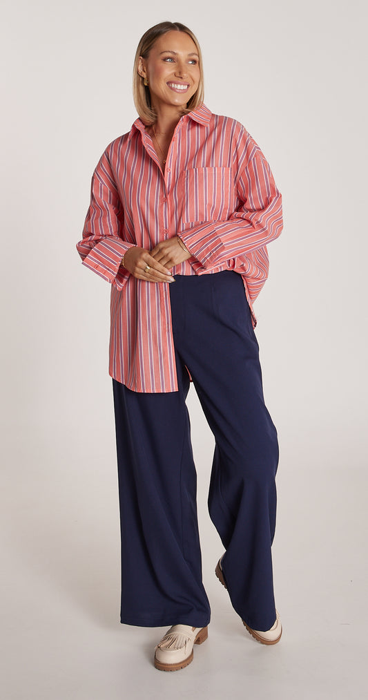 Emily Shirt - Red Stripe