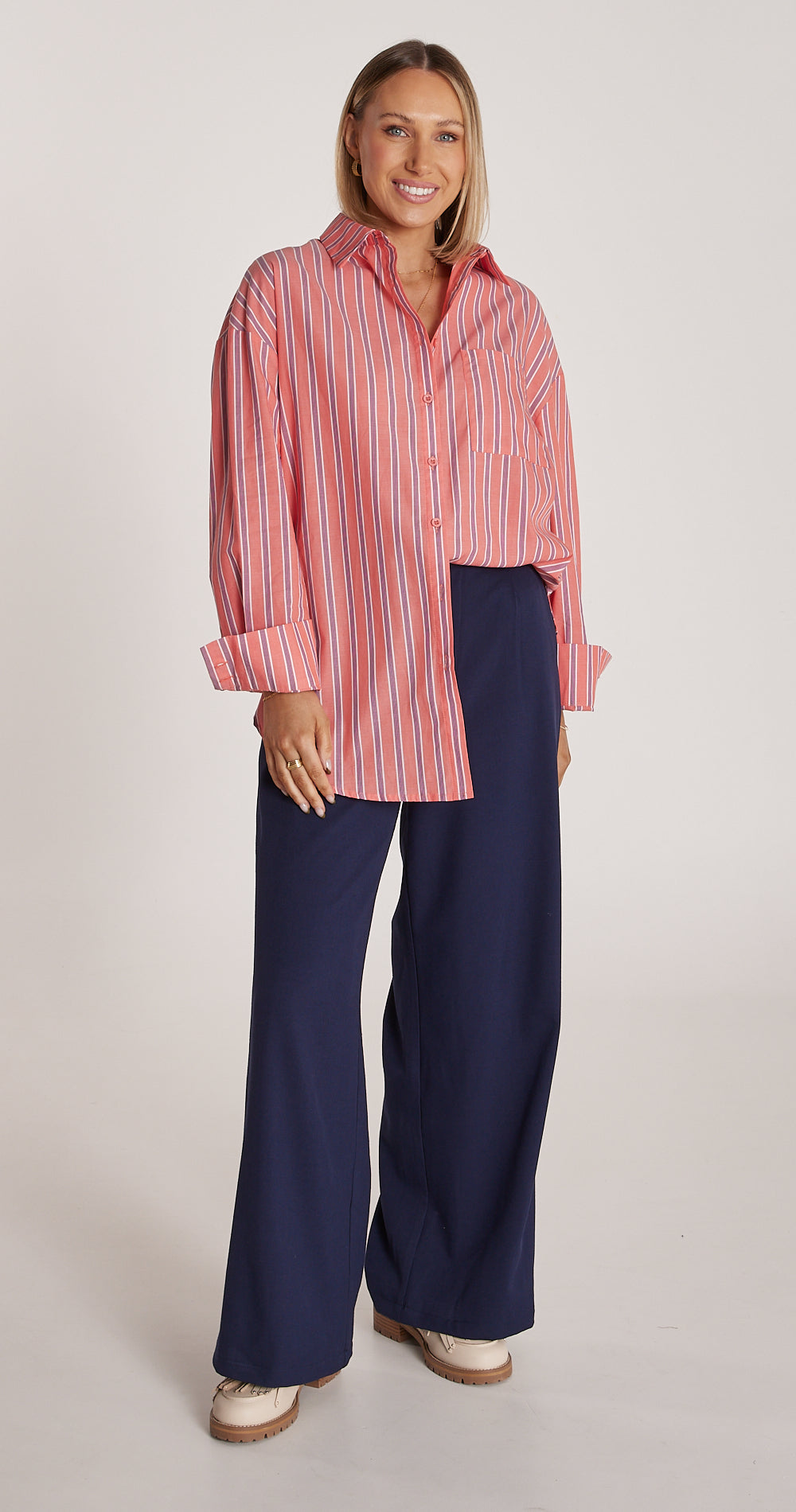 Emily Shirt - Red Stripe