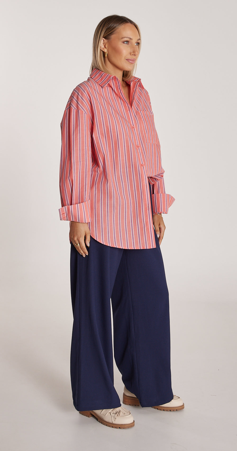 Emily Shirt - Red Stripe