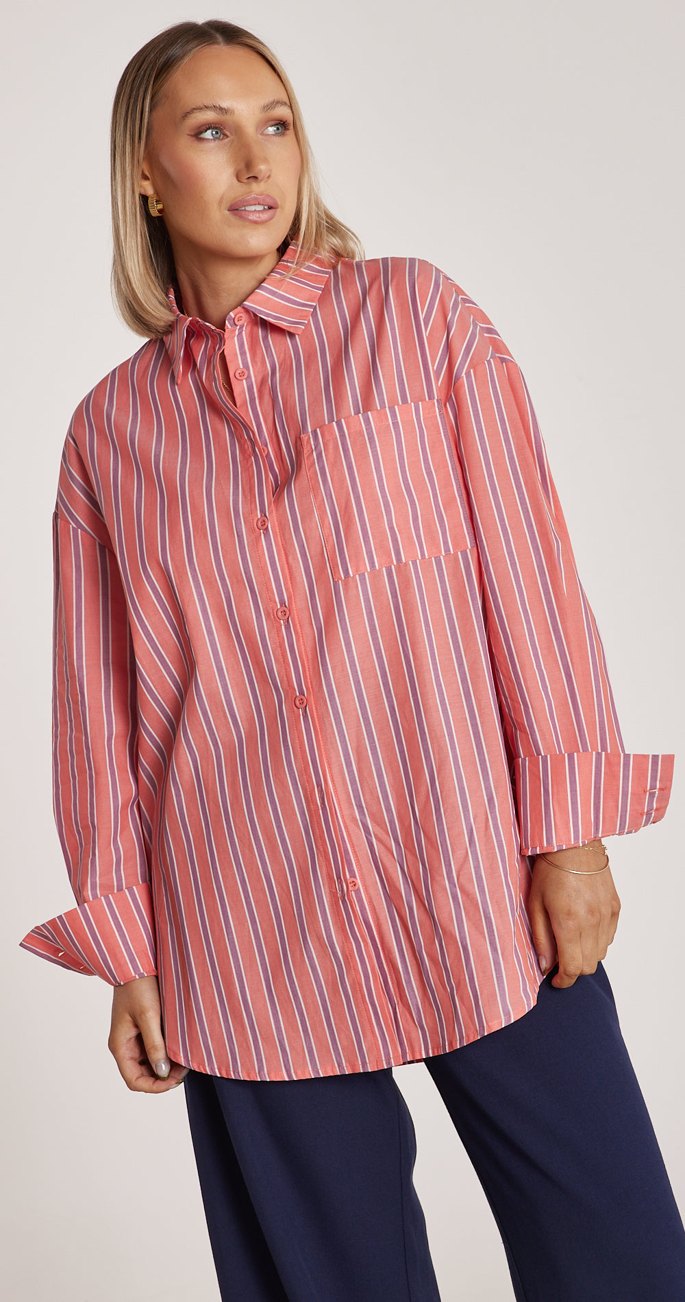 Emily Shirt - Red Stripe