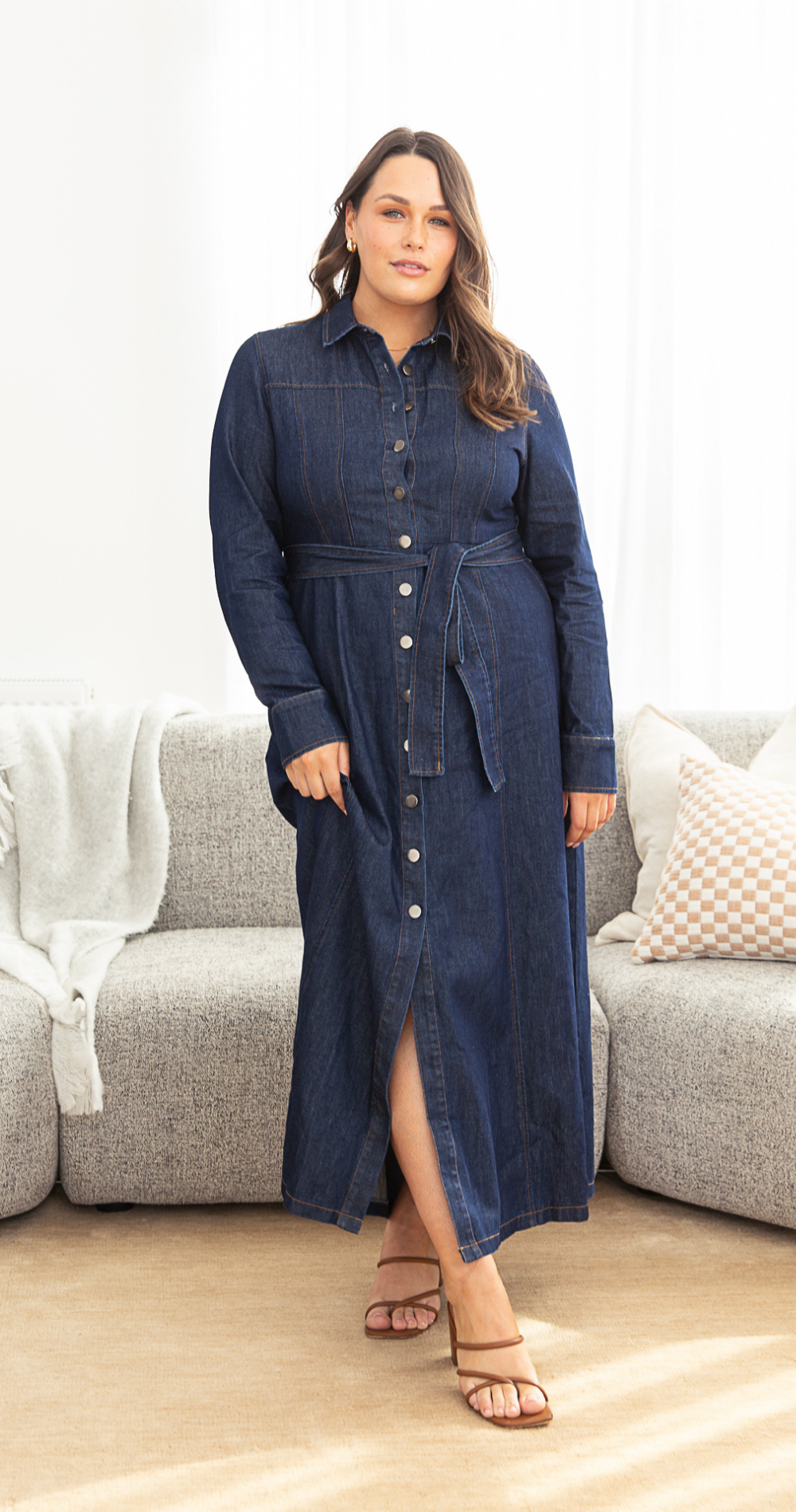 Arlo Denim Dress - Dark Blue