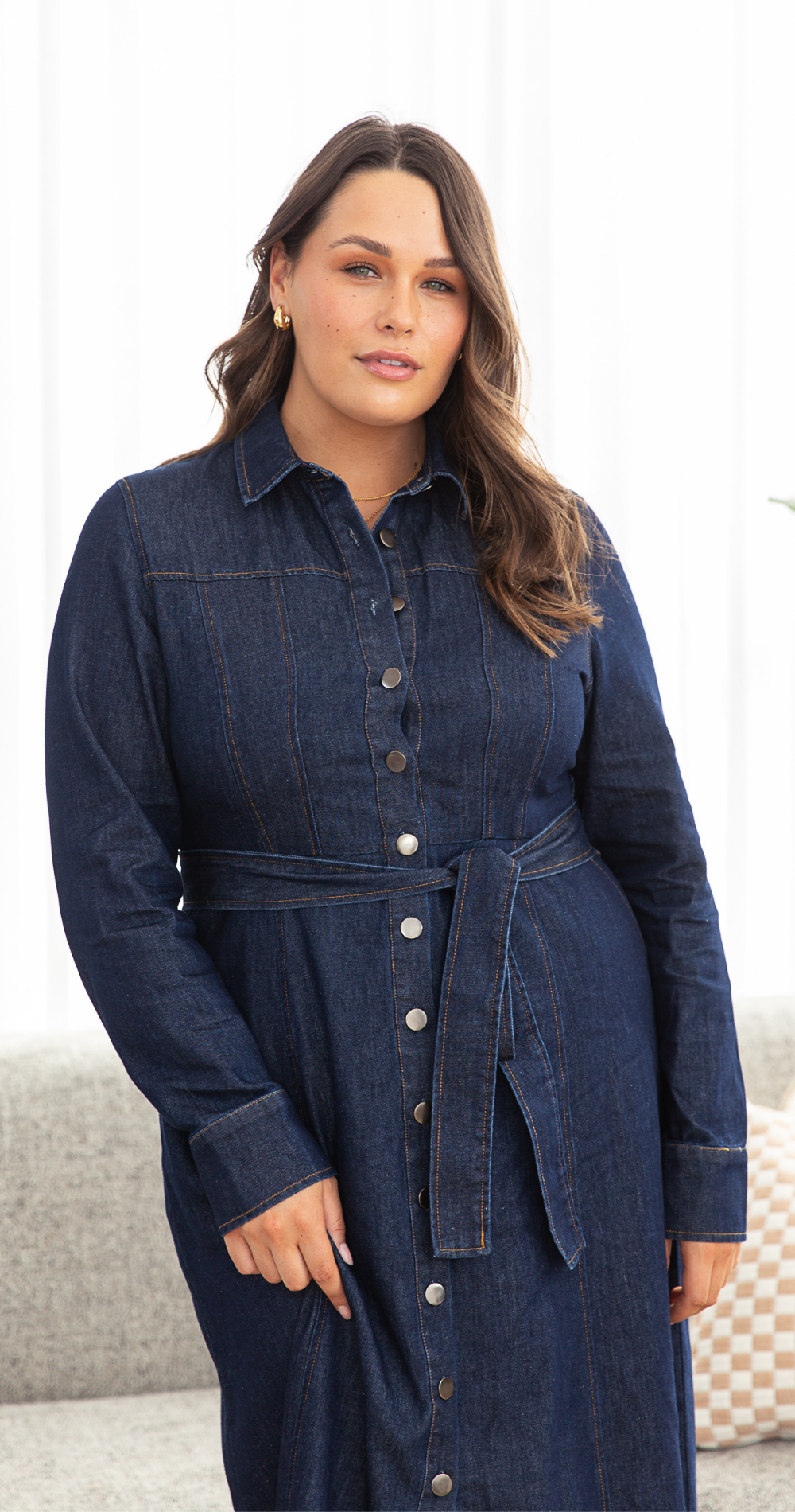 Arlo Denim Dress - Dark Blue