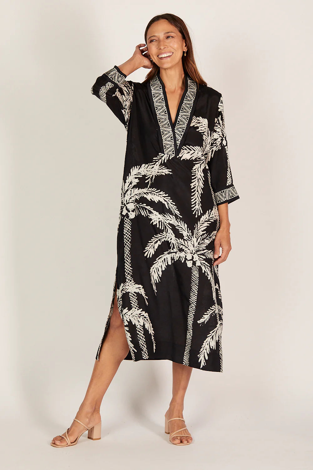 Tia Tunic Dress - Sunset Palms