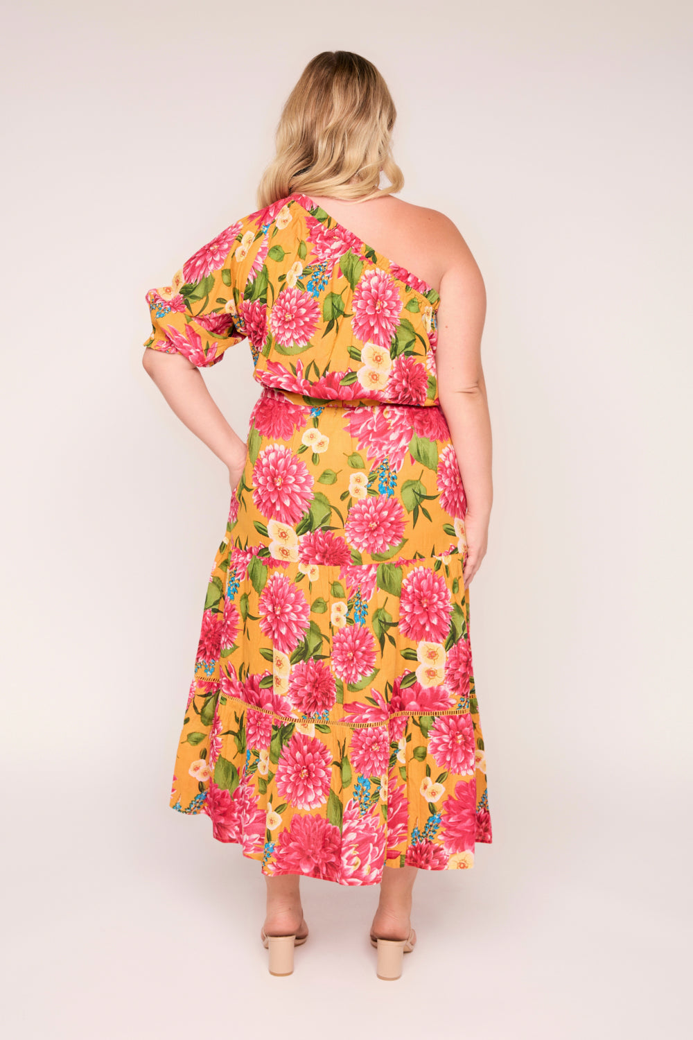 Lou Lou Tiered Dress in Dreaming Dahlias