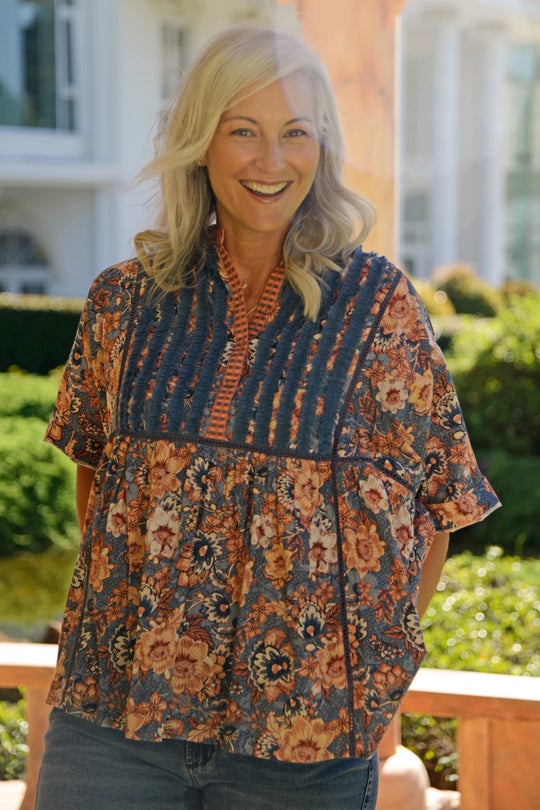 Juniper Smock Blouse in Kelim