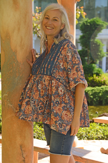 Juniper Smock Blouse in Kelim