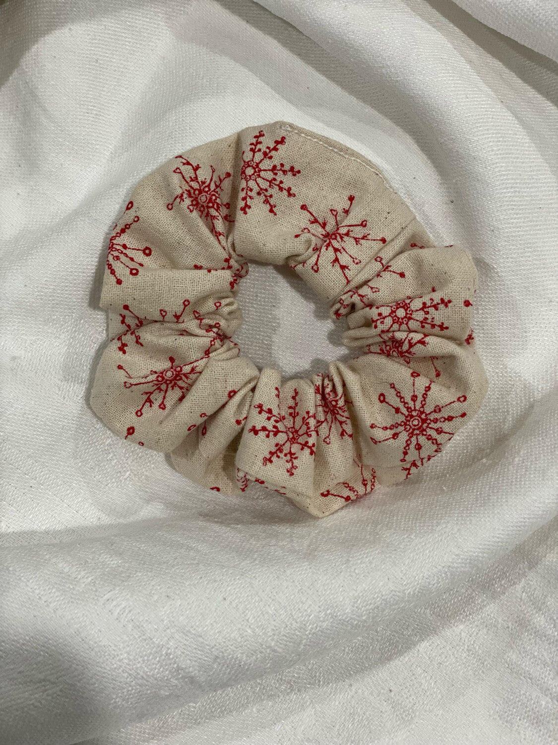 Snow Flake Scrunchie