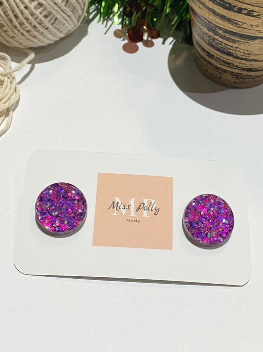 Sugar Rush Glitter Studs (Oversized)