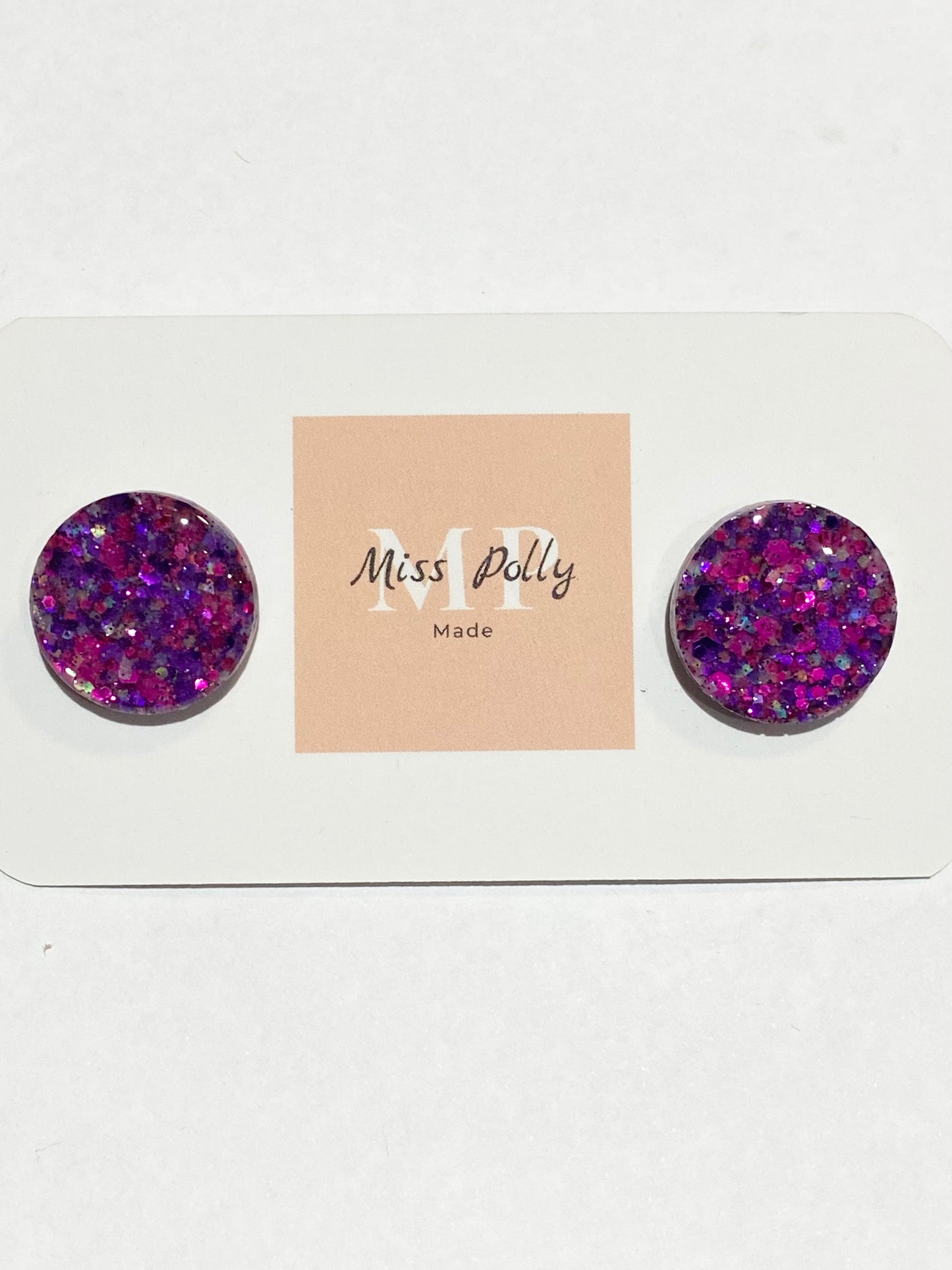 Sugar Rush Glitter Studs (Oversized)