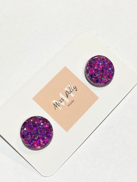 Sugar Rush Glitter Studs (Oversized)