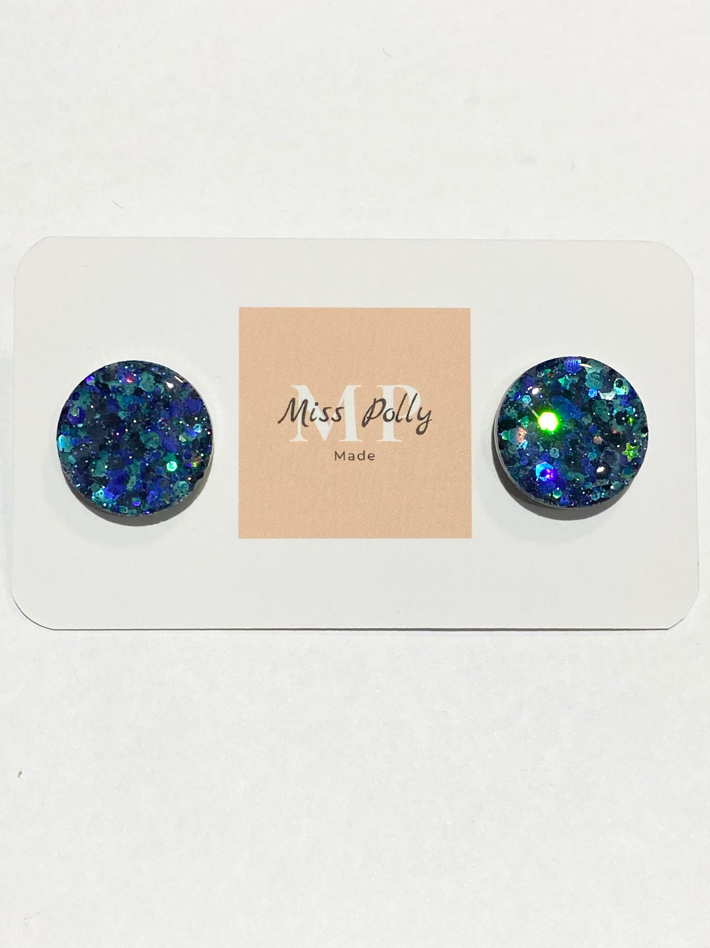 Midnight Dancer Glitter Studs (Oversized)