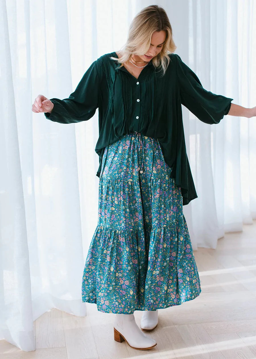 Corfu Skirt - Gypsy Teal