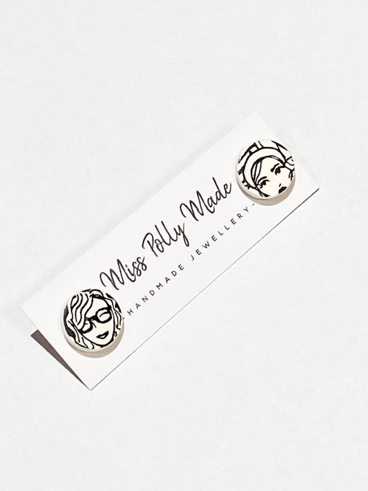 Retro Face Studs (Standard Size)